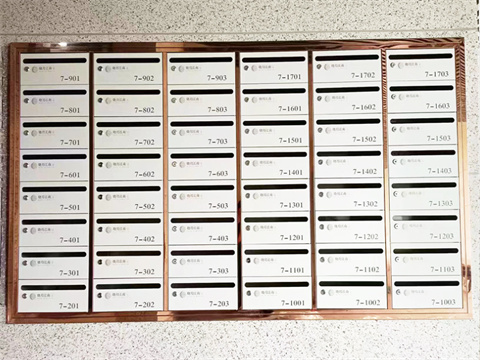 玫瑰金嵌入式信報(bào)箱